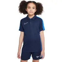 Nike Polo Dri-FIT Academy 23 - Navy/Konge blå/Hvid Børn, størrelse XL: 158-170 cm