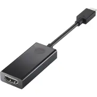 HP - Ekstern videoadapter - USB-C - HDMI - sort - for Elite Slice EliteBook 1040 G3 EliteBook x360 ZBook 15 G3, Studio G3
