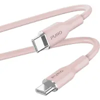 Puro PUUSBCUSBCICONROSE, 1,5 m, USB C, USB C, USB 3.2 Gen 1 (3.1 Gen 1), Lyserød