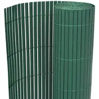 vidaXL dobbeltsidet havehegn PVC 90 x 300 cm grøn