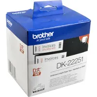 Brother DK22251 - Sort/rød på hvid - Rulle (6,2 cm x 15,24 m) 1 rulle(r) mærkater fortløbende papir