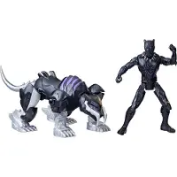 Hasbro Mech Strike Mechasaurs 4-tommer sort panter med sabelklo actionfigurer Super Hero Legetj til brn fra 4 r og opefter