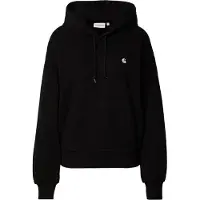 Carhartt WIP - Sweatshirts dame - W' Hooded Casey Sweatshirt Black Silver til UnisexBomuld - Størrelse M - Sort