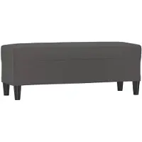 vidaXL bænk 100x35x41 cm kunstlæder grå
