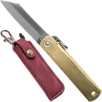 Higonokami Folder Brass Blue Paper Steel