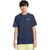 Nike T-shirt Nsw Club - Navy/hvid, størrelse Medium