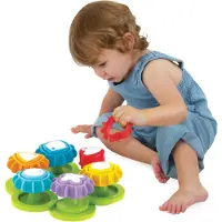 Yookidoo -form? N? Spin Gear Sorter. Et udviklingsaktivitetsleget?j for b?rn i alderen 1-3. Sm?b?rn Sortering Game med flere farver og former, de