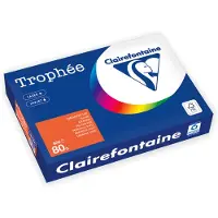 Clairefontaine kopipapir A4 80 g orange, 500 ark