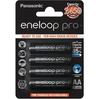 Eneloop Pro BK-4HCDE/4BE - Battery 4 x AAA - (rechargeable) - 930 mAh