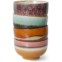 HK Living 70's skål Ø13,5 cm 4-pak Geyser