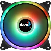 Aerocool Duo 14, Ventilator, 14 cm, 1000 rpm, 23,2 dB, 49,5 kubikfod/min., Sort