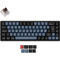 Keychron K6P-J3, Trådløs, USB + Bluetooth, Mekanisk, QWERTY, RGB LED, Sort, Grå