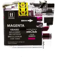 Inkclub Blækpatron magenta, erstatter Brother LC225XL M KBA083 Modsvarer: LC225XLM