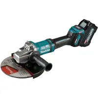 Makita XGT GA038GT201 - Vinkelkværn - ledningfri - 230 mm - 2 batterier, inkluderet oplader - 40 V