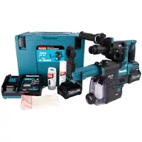 Makita HR004GM202 - Roterende hammer - ledningfri - SDS-plus - 2.9 Joule - 2 batterier, inkluderet oplader - 40 V