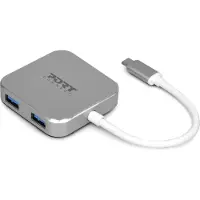 Port Designs PORT Connect USB HUB 4 PORTS TYPE C - Hub - 4 x SuperSpeed USB 3.0 - desktop