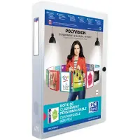 Oxford Dokumentboks ELBA Polyvision 40 mm, transparent PP-folie