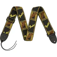 Fender Sort Gul og Brun Mono Strap