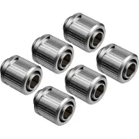 EK EKWB -Quantum Torque STC-10/13 kompressionsfitting til bl?de slanger 10/13 mm (3/8" ID 1/2" OD) Satin Titanium 6-Pack
