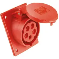 Pce CEE flangestikdåse 5P 32A 400V, 425-6