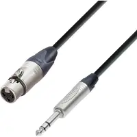 Adam hall 5 STAR Neutrik Balanced XLR (F) to TRS 1/4" Jack Cable 5m