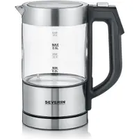Severin WK 3458 - Kedel - 0.5 liter - 1100 W - børstet rustfrit stål/glas