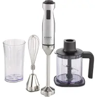 Caso HB 1000, Nedsænkning blender, 1000 W, Sort, Rustfrit stål, Transparent