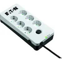 Eaton Protection Box 6 DIN - Strømstødsbeskytter - AC 220-250 V - 2500 Watt - output-stikforbindelser: 6 - hvid