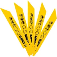 DeWalt DT2385-QZ, Stiksavklinger, Metal, High Carbon Steel (HCS), Gul, 15,2 cm, 1,1 mm
