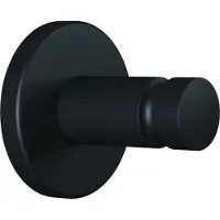 TESA MOON BLACK, Indendørs, Håndklædekrog, Sort, Metal, Rund, 37 mm