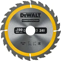 DeWalt DT1944-QZ, Segmenteret kantdiamantskive, Tørskæring, Metal, Træ, 3 cm, 19 cm, 1 stk