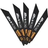 DeWalt DT2408L-QZ, Stiksavklinger, High Carbon Steel (HCS), Gul, 1,4 mm, 1,8 mm, 20,3 cm