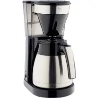Melitta 1023-10, Dråbe kaffemaskine, Malet kaffe, 1050 W, Sort, Rustfrit stål