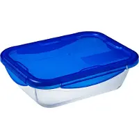 Pyrex 282PG00/7045, Gryde bradepande, Rektangulær, Keramisk, Plast, Transparent, -20 - 240 °C