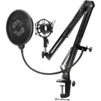 Speedlink VOLITY Streaming Accessory Set - Monteringssæt (klemme, drejearm, stødmontering) - for mikrofon - sort - skrivebordsmonterbar