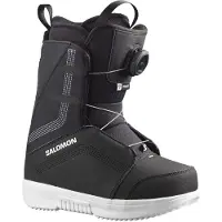 Salomon Snowboard - Snowboardstøvler børn - Project Boa Black/Black/White til Unisex - Børnetoj Størrelse 20.5 - Sort
