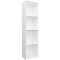 vidaXL Reol/tv-skab 36 x 30 x 143 cm spånplade hvid