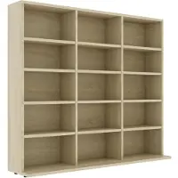 vidaXL cd-reol 100x23x89,5 cm konstrueret træ sonoma-eg