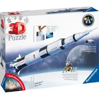 Ravensburger 3D-pussel Saturn V rymdraket - - 440 bitar - NASA - Från 8 år gammal