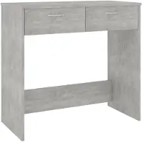 vidaXL skrivebord 80x40x75 cm spånplade betongrå