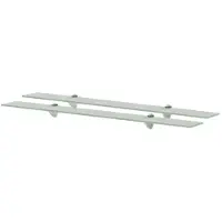 vidaXL svævehylder 2 stk. 90 x 20 cm 8 mm glas