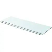 vidaXL hylder 2 stk. glaspanel 90 x 30 cm klar