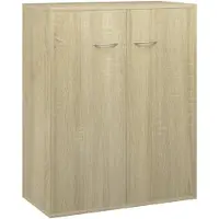 vidaXL Skænk 60x30x75 Cm Konstrueret Træ - Sonoma-eg
