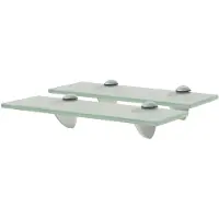 vidaXL svævehylder 2 stk. 30 x 10 cm 8 mm glas