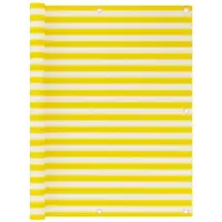 vidaXL altanafskærmning 120x600 cm HDPE gul og hvid