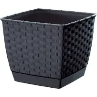 Prosperplast RATOLLA FIRKANTIGE BLOMSTERKODE - ANTRACIT - PP-DRLK250-A
