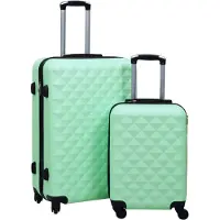 vidaXL kuffertsæt 2 stk. hardcase ABS mintgrøn