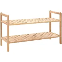 vidaXL Skoreol Massivt Valnøddetræ 69 X 26 X 40 Cm - 2