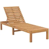 vidaXL liggestol massivt teaktræ