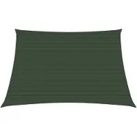 vidaXL solsejl 3/4x2 m 160 g/m² HDPE mørkegrøn